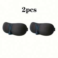 1/2/5 pièces Masque pour les yeux à design stéréoscopique, 100% occultation, ultra doux, masque de sommeil, sangle réglable, respirant et léger, convient pour le repos et les voyages - cadeaux de Noël et du Nouvel An pour la famille et les amis