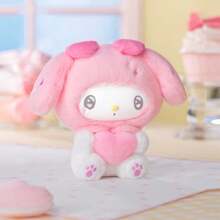 Miniso Sanrio Melody 50th Anniversary Candy Series Vinyl Plush Blind Box, Toffee Theme, Acrylic Listing, Various Accessories, Love Shape Hanging Buckle Can Hang Bags, Perfect Birthday Gift (1 PC, Random Delivery)