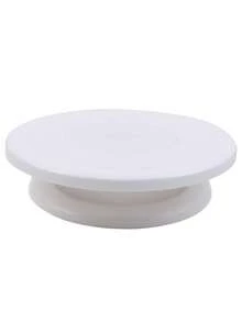 A Cake Turntable Baking Turntable Rotating Cake Mounting Table PP Plastic Mounting Tools Cake Mounting Turntable - White - View 7