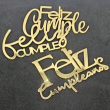 3Pcs Spanish "Feliz Cumpleaños" Birthday Cake Topper, Birthday Party Cake Decorations - Ins Cake Topper For Birthday Party Decor, Social Media Photo Props, Festive Events