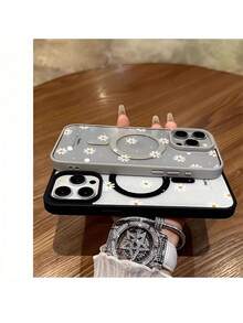 For IPhone 11, 12, 13, 14, 15, 16 Plus Pro Promax XS/X XSMAX Silicone Magnetic Phone Case, High-End Fashion - 粉色 - 查看 3