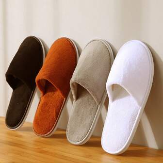 1/5 luxe pantoffels, superzacht en antislip, EVA-zool, casual stijl, hand-/machinewasbaar, unisex pantoffels voor binnen en buiten, geschikt voor alle seizoenen