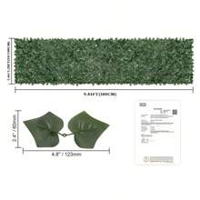 1PC/2pcs 39.4/19.7 Inch X 118 Inch Artificial Evergreen Ivy Privacy Fence Wall Screen - Realistic Green Artificial Ivy Leaves Decor, Classic Faux Ivy Privacy Screen Backdrop, Lush Green, Plastic, Outdoor Fake Green Plants, For Home And Garden Decor, Outdoor Garden Decor, Durable Privacy Fence And Wall Cover, For Patio, Balcony, Backyard, Garden Decorations, Balcony Privacy Screen, Natural Look