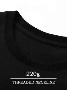 Para hombre,Estampado con imagen de globo azul y texto Spooky Island,Camiseta casual de cuello redondo y manga corta con estampado,adecuada para uso diario en primavera y verano,unisex - Negro - Ver 3