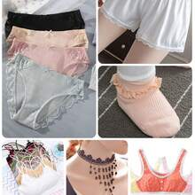 1Roll/10M 1.18inch/3cm Elastic Lace Trim Fabric Ribbon Craft DIY Stretch Lace Sewing Handmade Embroidery Home Accessories Clothing Lace Edge - Multicolor - View 9