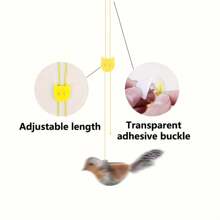 1pc Cat Toy, Pet Voice Activated Teaser Toy, Self-Entertainment Cat Toy, Cat Wand, Bird Shaped Interactive Cat Toy, Physically Emitting Sound, Suitable For Cat Playing