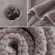 1 pièce Serviette de spa de 40 * 80 cm avec trou - serviette d'absorption d'eau pour massage et thérapie, tapis d'oreiller de tête de lit, serviette de visage pour lit