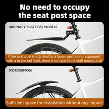 ROCKBROS Suspension-Compatible Mudguard | No-Drill Design & All-Terrain Proof - Multicolor - View 9