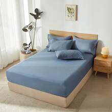 7 Pieces (Full/Queen/King) Elegant Bed In A Bag Comforter Set, Twin(5 Pieces),Stylish Solid Comforter, Soft Microfiber, Comfortable And Warm, Cloud-Like Soft Bedding Set, Bedroom Decor For Spring/Summer/Autumn/Winter, Ideal Gift - Blue - View 7