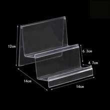 Acrylic Display Shelf Multilayers Cellphone Wallet Glasses Rack Transparent Rangement Storage Rack - Pelbagai warna - Lihat 17
