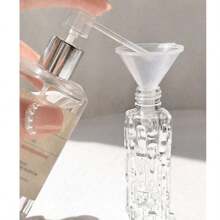 1 pieza Botella portátil de 10ml para descarga de perfume, Botella de aceite esencial de melón amargo de 10ml con tapa de aluminio, Botella de vidrio recargable para perfume, tónico, esencia, con Body rayado grueso, antideslizante y resistente, para perfume, tónico, aceite esencial, reutilizable, conveniente para transportar