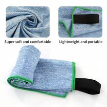 Asciugamano super morbido e ad asciugatura rapida per lo sport, con texture morbida e alta assorbenza dell'acqua, adatto per fitness all'aperto e per asciugare il sudore. È un articolo essenziale per golf, nuoto, campeggio, fitness e sport all'aperto, articoli da spiaggia essenziali