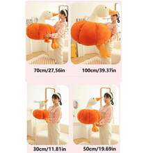 2025 新款大尺寸可爱南瓜鹅毛绒玩偶娃娃，儿童及家长睡枕伴侣娃娃 - 节日礼物，完美礼物，万圣节礼物 - 彩色 - 查看 9