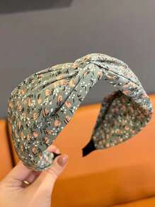1 Stück Eleganter Vintage französischer Haarreif mit breiter Krempe für Damen, Haarschmuck für Sommerurlaub & Alltag, modischer dekorativer Haarreif, Diadem Haarband