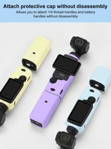 Silicone Protective Case, Lens Cover, Scratch-Resistant Skin, Protective Sleeve For Pocket 3 Camera Accessories