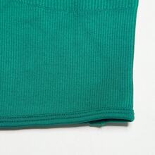 Puma Women's Retro Square Neck Slim Fit Long Sleeve Athletic Yoga Fitness T-Shirt, Green Top - Green - View 5