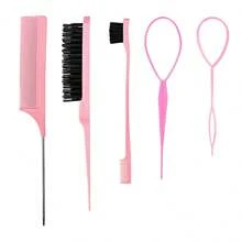 7pcs/Fashion Children's Hair Weaving Genius Portable Hair Removal Genius Disposable Elastic Knife Hair Clip Tool Does Not Hurt Hair; Girls' Hair Removal Rope Hair Removal Device (6.8 Ounces/200 Ml) Multi-Function Small High-Pressure Continuous Spray Bottle Fine Mist Water Replenishing Spray Bottle Travel Makeup Water Vial, Split Household Dry Wet Dual-Use Knot Free Comb,