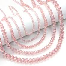 1 pieza Abalorios de cristal de ábaco facetado redondo en color AB, multicolor, de varios tamaños 3/4/6/8/10mm, suministros versátiles para manualidades de joyería, aptos para pulsera, collar, joyería, colgante, llavero