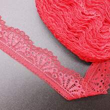 1Roll/10M 1.18inch/3cm Elastic Lace Trim Fabric Ribbon Craft DIY Stretch Lace Sewing Handmade Embroidery Home Accessories Clothing Lace Edge - Multicolor - View 16