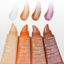 1 套迷你中性唇膏，透明保湿高光泽唇膏，保湿唇膏透明保湿唇油 - 彩色 - 查看 4