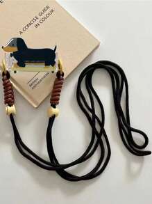 1pc Cartoon Animal Phone Holder Lanyard, Cute Dog Cross-Body Strap Necklace Phone Chain, Women