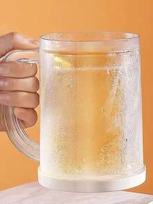 5个/套 冰咖啡杯、冰啤酒杯、塑料双层冰啤酒杯、大容量饮料冰杯、家用饮具、夏季双层冷藏冰杯、冰杯、三明治冷藏杯、冷饮杯、冰啤酒杯、冰咖啡杯、冰啤酒杯、塑料双层冰啤酒杯、大容量饮料冰杯、家用饮具 - 彩色 - 查看 5