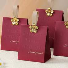 10 piezas Bolsas de regalo de dulces de estilo europeo de alta gama, adecuadas para bodas, fiestas de cumpleaños, festivales, eventos corporativos