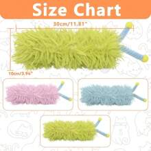 1 pièce Jouet interactif à coup de patte pour chat avec antennes colorées - Oreiller en peluche doux et durable pour chat d'intérieur, soulage l'ennui, apaise l'irritabilité et l'anxiété, compagnon de jeu autonome, jouet pour chat fait main (Anti-morsure)