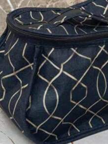 MADE IN TURKEY Elegant Travel Make-Up Bag | 24x17x29 Cm | Polypropylene Fabric | Water-Resistant, Multi-Pocket Organizer