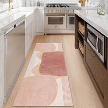 1/2 套大型抽象几何色块风格地毯，柔软、可水洗、防滑、防污印花地毯，适用于客厅、卧室、游戏室、办公室、厨房 - 款式1 - 查看 34