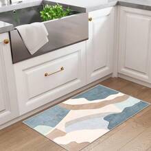 1/2 套大型抽象几何色块风格地毯，柔软、可水洗、防滑、防污印花地毯，适用于客厅、卧室、游戏室、办公室、厨房 - 款式1 - 查看 59