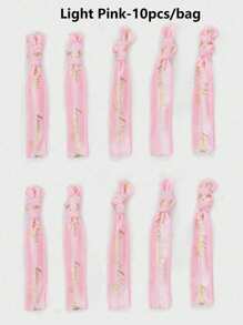 10pcs-Multicolor Birthday Party Wristbands, Bracelets, Elastic Bracelets, Party Supplies
