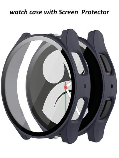 Compatible With Samsung Galaxy Watch Cases 4, 5, 6, And 7 (44mm And 40mm). Features A 2-In-1 Case With A Shock-Resistant And Scratch-Resistant Hard PC Material And Tempered Glass Screen Protector. Unisex, Stylish And Sporty, Easy To Wear, And With Sensitive Touch.
