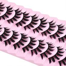 10 Pairs Anime Cosplay Lashes Spiky Manga Style Lashes Janpanese 16mm Extension Natural Manhua Eye Lashes Halloween - LK01 - View 9