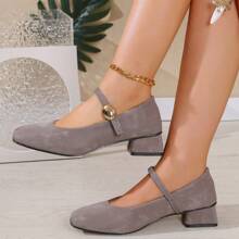 Damen Mary Jane Pumps, Plateau-Absatz, Slip-On, geeignet für Frühling, Sommer, Herbst und Winter