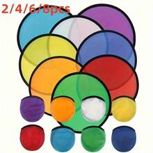 8/6/4/2pcs Random Color Foldable Hand Fan, Durable PA Nylon Material, Colorful Set, Suitable For Outdoor Activities, Gatherings And Weddings, Includes Storage Bag - A - View 1