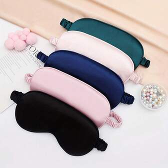 10PCS/5PCS/3PCS/1PCS遮阳睡眠眼罩，仿丝冰感舒适，缓解疲劳，适合办公室午睡、睡眠、出差、旅行