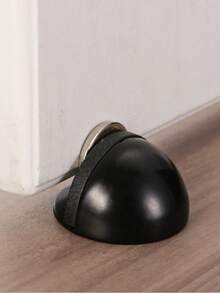 门挡，磁性地板门挡，黑色现代商用门挡，地板安装粘性门挡，无需钻孔橡胶门挡，户外门挡，适用于门底