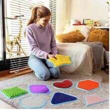 8pcs/Set Multifunctional Sensory Textured Mat, For Indoor & Outdoor Use, Sensory Carpet, Sensory Play Toy Mat Room Decor Rug Bedroom Decor Rugs