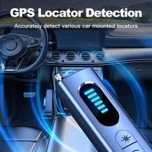 1pc Mini Black Anti-Spy Anti-Eavesdropping Detector, Signal Detector For Camera, Anti-Surveillance Detector, Hidden Camera Detector, Anti-Spy Car GPS Tracker, RF Signal Scanner, Protection Device - Black - View 8