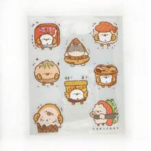 4pcs/Pack Creative Transparent PET Sticker Set, Student DIY Sticker For Water Bottle, Phone Case, Scrapbooking Material,Back To School,School Supplies