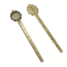 2 pièces Réglette de 20 mm de taille intérieure, marque-page, cabochon, base vierge, réglage de plateau. Accessoires pour la fabrication de bijoux DIY