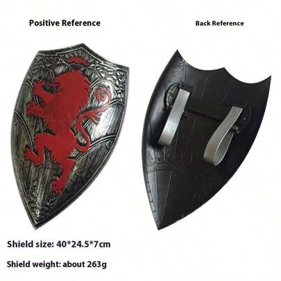 1 Set Ancient Roman Warrior Armor, Shield, Sword Weapon For Halloween Cosplay Costume Props - Party Gift - Fine Gift - Mini Decoration - Birthday Gift - Holiday Gift - Christmas - Graduation Gift - April Fools Day - Halloween - Eid Al-Adha