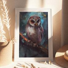 1 Pc Canvas Painting,Owl, Painting, Canvas, Wall Art, Colorful, Branch, Foliage,Wood Framed Painting (1) Thickness 2.5 Cm/ 1 Inch-Home Decoration For All Occasions,Ideal New Year, Valentine's Day,Thanksgiving,Easter,Christmas Gift,Room Decoration Aesthetic,Wall Decoration Art,Perfect Gift,Autumn And Winter Wall Decoration,Living Room Decoration, Bedroom Decoration, Kitchen Decoration, Entry Decoration, Bathroom Decoration, Direct Wall Painting, High Quality Wall Painting Poster,Modern Home Decoration Stretched And Framed Ready To Hang - Black - View 9