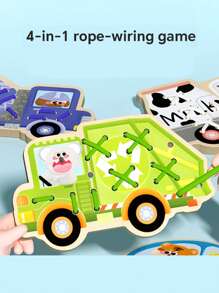 Rompecabezas 3D con escena tridimensional, juego de ensamblaje de bloques de construcción, juguete de movimiento manual fino, regalo de cumpleaños para niños