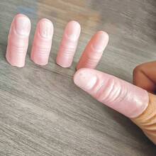 1/5/10pcs Cleaning & Protective Finger Sleeves, Finger Protectors, Moisturizing, Anti-Cracking, Anti-Injury, Writing, Anti-Abrasion, Anti-Freeze Finger Covers, Anti-Pain Sleeves, Realistic Finger Covers - Multicolor (Finger Simulation) - View 10