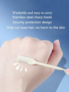 360 Degree Rotating Nose Hair Trimmer, Nose Hair Remover, Easy To Clean, Dual-Use Ear And Nose Hair Removal Tool, Suitable For Men And Women, Personal Care Essential