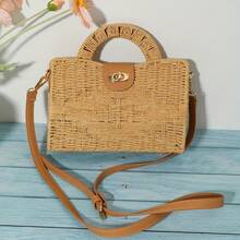High Quality Spring/Summer Bag, Small Crossbody Bag, Popular Woven Straw Bag - Feet - View 3