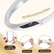 Hailicare 6 Modes Face Massager, 8 EMS Settings | 15 Min Auto-Off + Adjustable Headband | 2 Electrode Pads, Suitable For All Skin Types - Economical Daily Care Solution