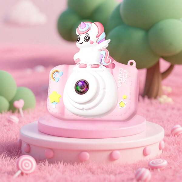 Kids Camera Toy , Unicorn Camera Strap, Dual Camera 48 Megapixels, 1080P, Games, Music, Photos, Video,Timed Photography, Fun Photo Frames,Portable Mini Digital Camera, HD Video Camera For Boys And Girls, Best Christmas, Back To School, Birthday Gift